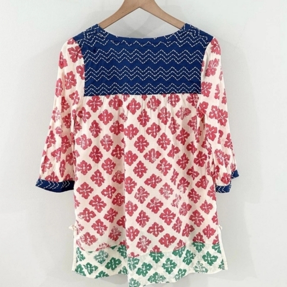 Anthropologie Mermaid 3/4 Sleeve Embroidered - Picture 4 of 5